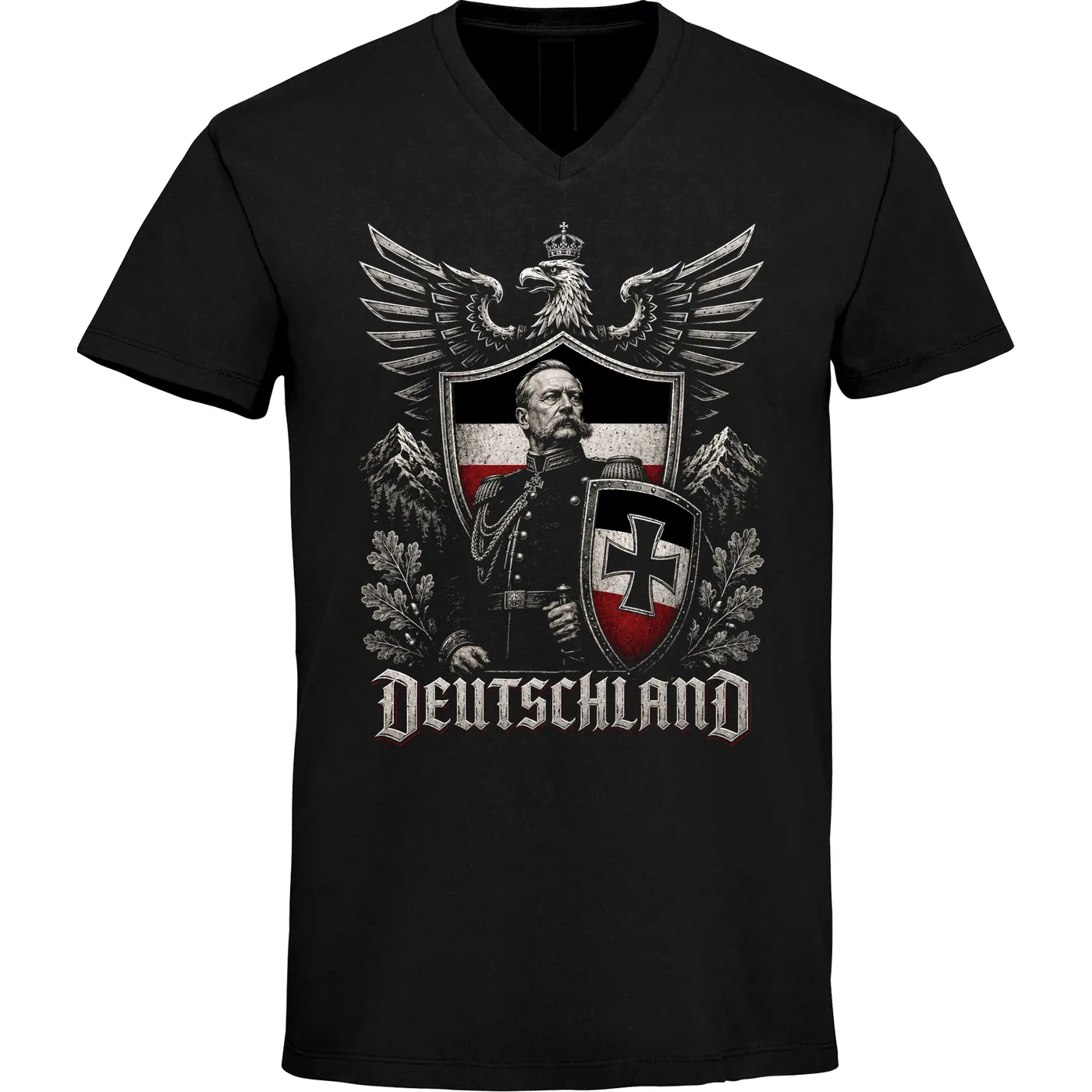 Herren V-Ausschnitt T-Shirt - Deutschland, Bismarck