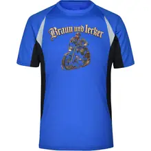 Herren Sportshirt - Braun und Lecker, Soldat Vorderseite