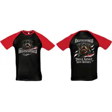 Herren T-Shirt "Bragi" - Deutschtreu, Treue kennt kein Wanken Vorder- und Rückseite