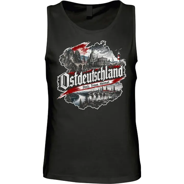 Herren Standard Tanktop - Ostdeutschland, Heimat & Stolz