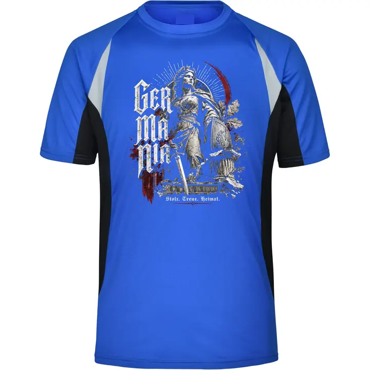 Herren Sportshirt - Germania, Stolz Treue Heimat