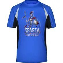 Herren Sportshirt - Sparta, Bis zum Tod 3D Version - gewählte Variante