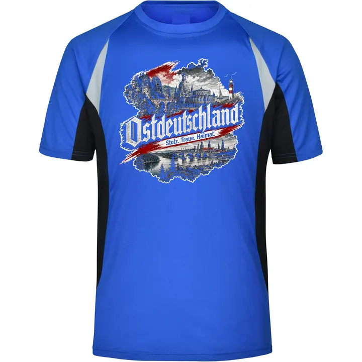 Herren Sportshirt - Ostdeutschland, Heimat & Stolz