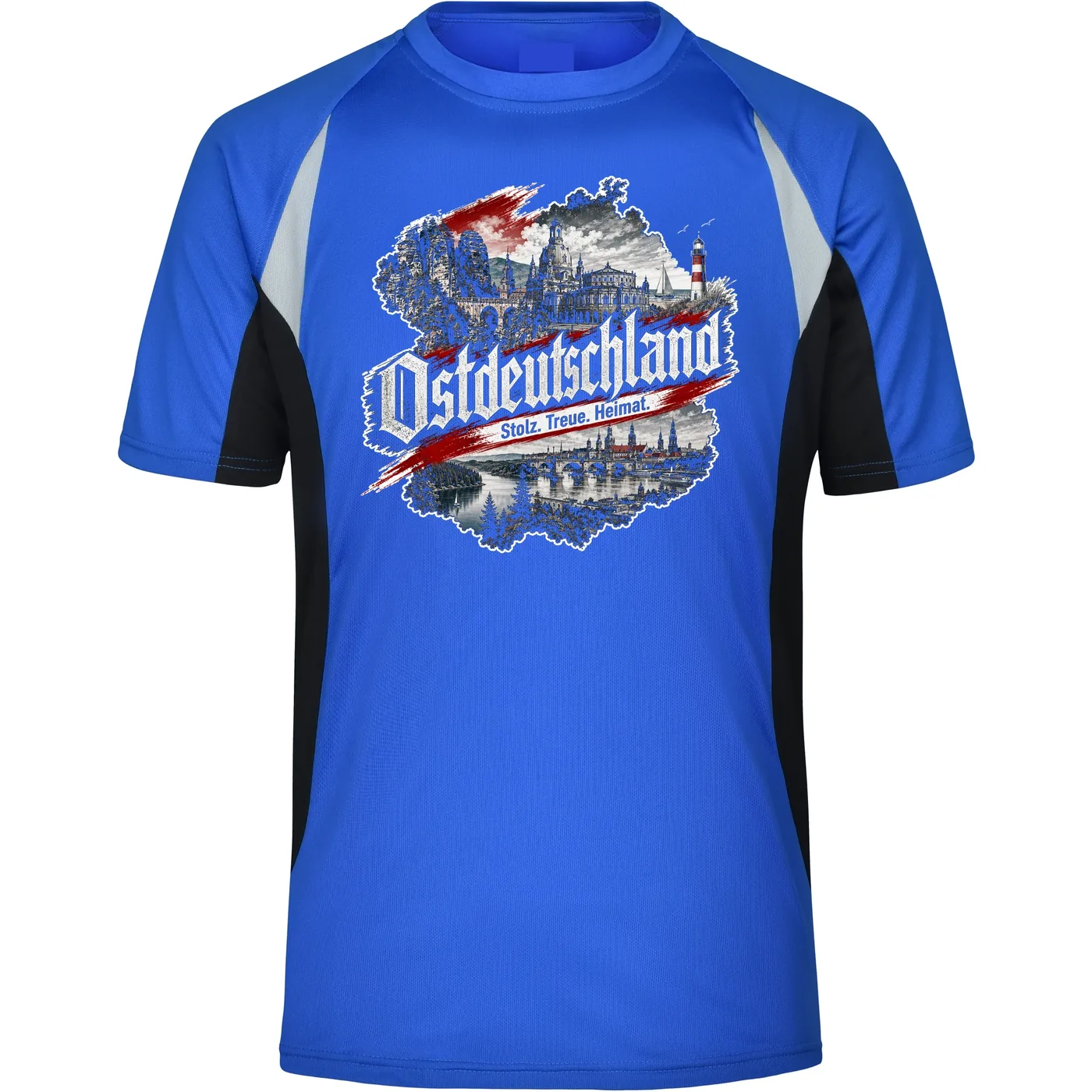 Herren Sportshirt - Ostdeutschland, Heimat & Stolz