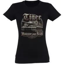 Damen T-Shirt - Tiger, Monster aus Stahl - gewählte Variante