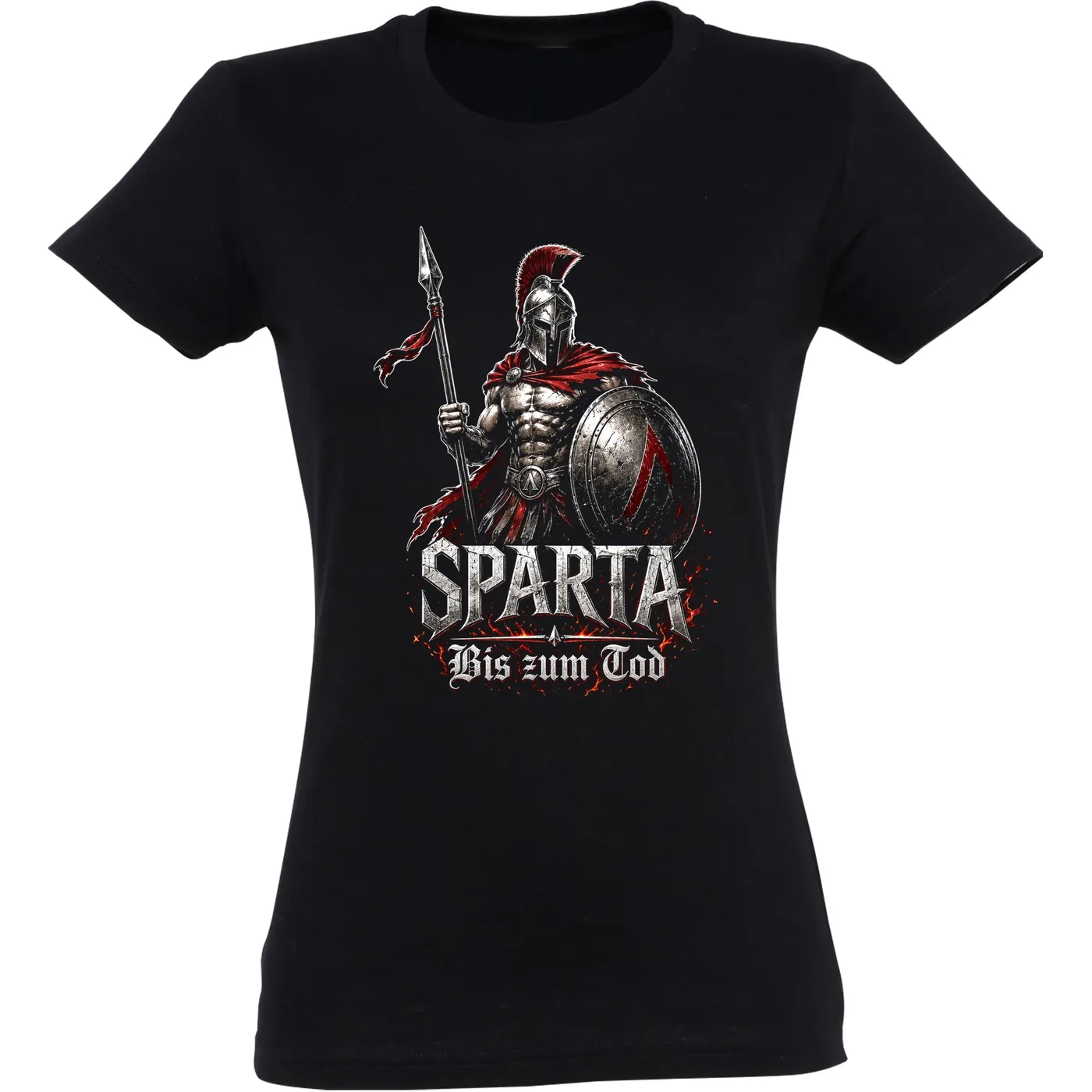 Damen T-Shirt - Sparta, Bis zum Tod 3D Version