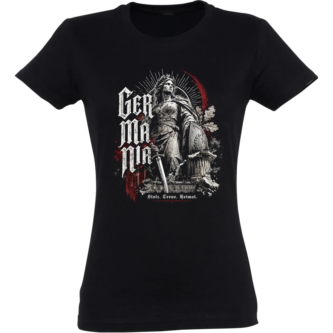 Damen T-Shirt - Germania, Stolz Treue Heimat
