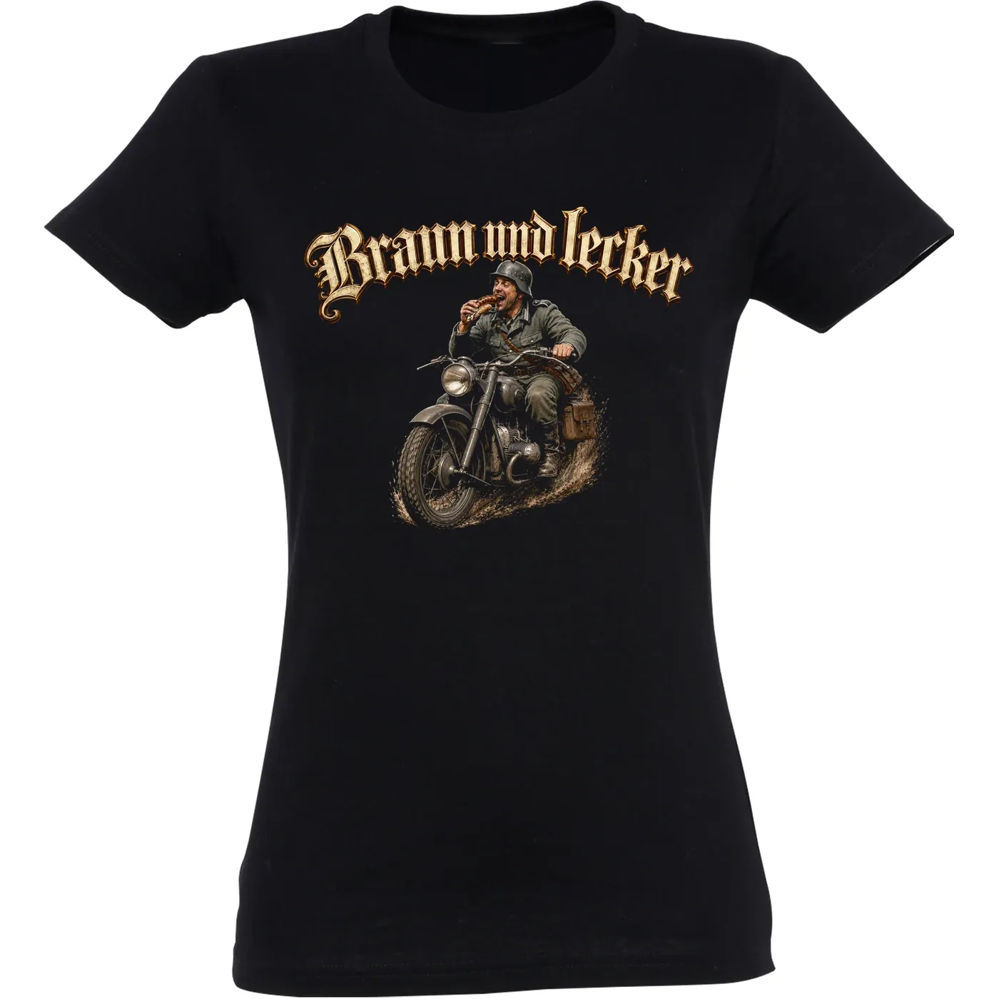 Damen T-Shirt - Braun und Lecker, Soldat
