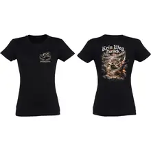 Damen T-Shirt - Sonderkommando Elbe, Kein Weg zurück Vorder- und Rückseite
