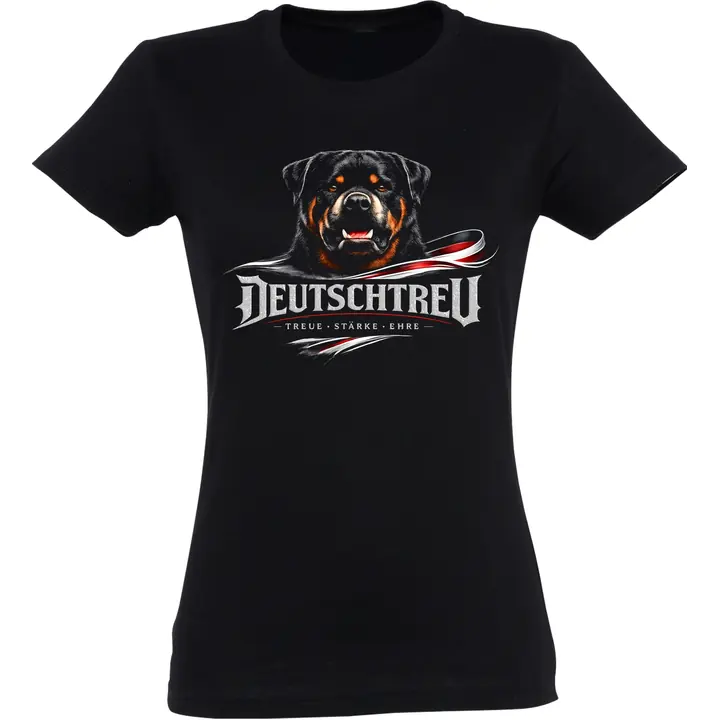 Damen T-Shirt - Deutschtreu, Treue kennt kein Wanken