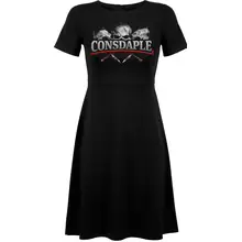 Damen kurzarm Kleid - Consdaple, Kriegergeist - gewählte Variante