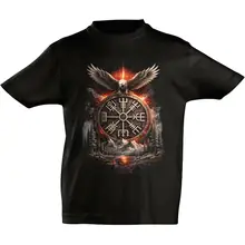 Kinder T-Shirt - Vegvisir mit Adler - gewählte Variante