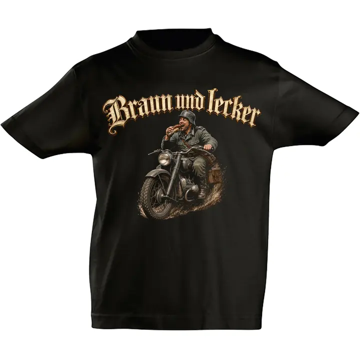 Kinder T-Shirt - Braun und Lecker, Soldat