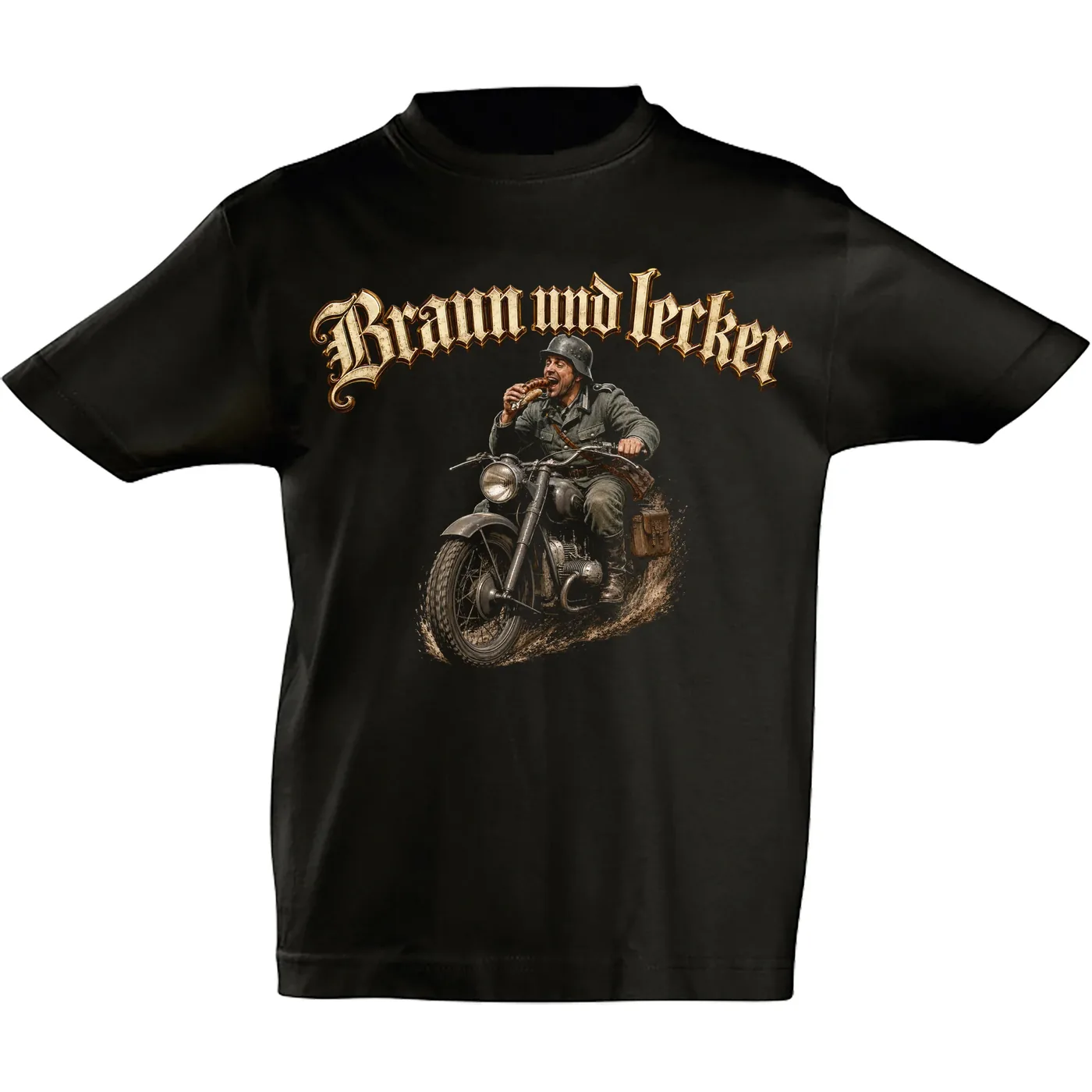 Kinder T-Shirt - Braun und Lecker, Soldat