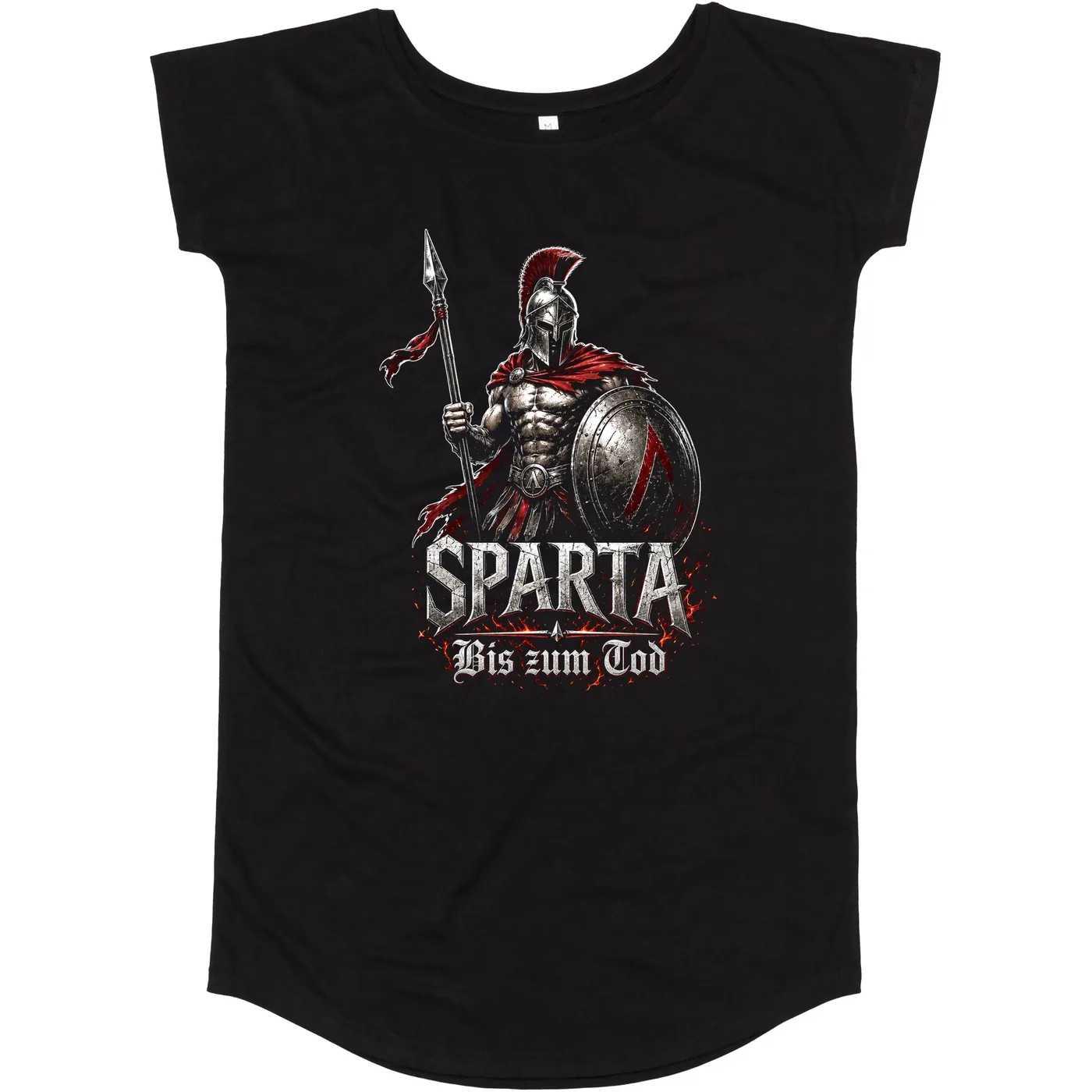 Damen T-Shirt Kleid - Sparta, Bis zum Tod 3D Version