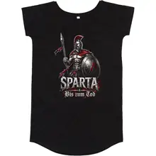 Damen T-Shirt Kleid - Sparta, Bis zum Tod 3D Version - gewählte Variante