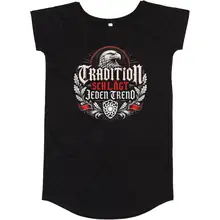 Damen T-Shirt Kleid - Tradition schlägt jeden Trend, Adler Vorderseite