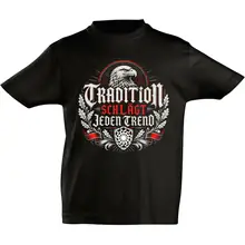 Kinder T-Shirt - Tradition schlägt jeden Trend, Adler Vorderseite