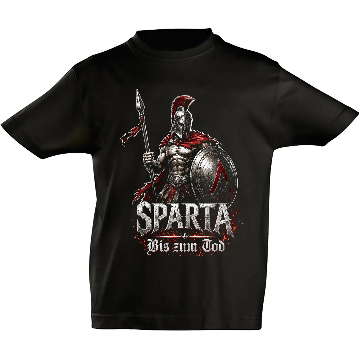 Kinder T-Shirt - Sparta, Bis zum Tod 3D Version