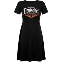 Damen kurzarm Kleid - Deutscher, im Feuer gestählt Vorderseite