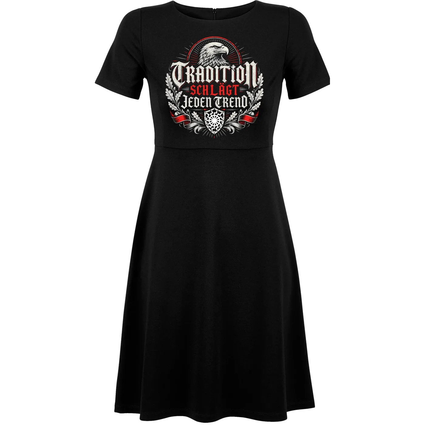 Damen kurzarm Kleid - Tradition schlägt jeden Trend, Adler
