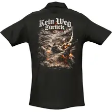 Herren Standard Poloshirt - Sonderkommando Elbe, Kein Weg zurück Rückseite