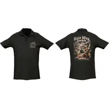 Herren Standard Poloshirt - Sonderkommando Elbe, Kein Weg zurück Vorder- und Rückseite