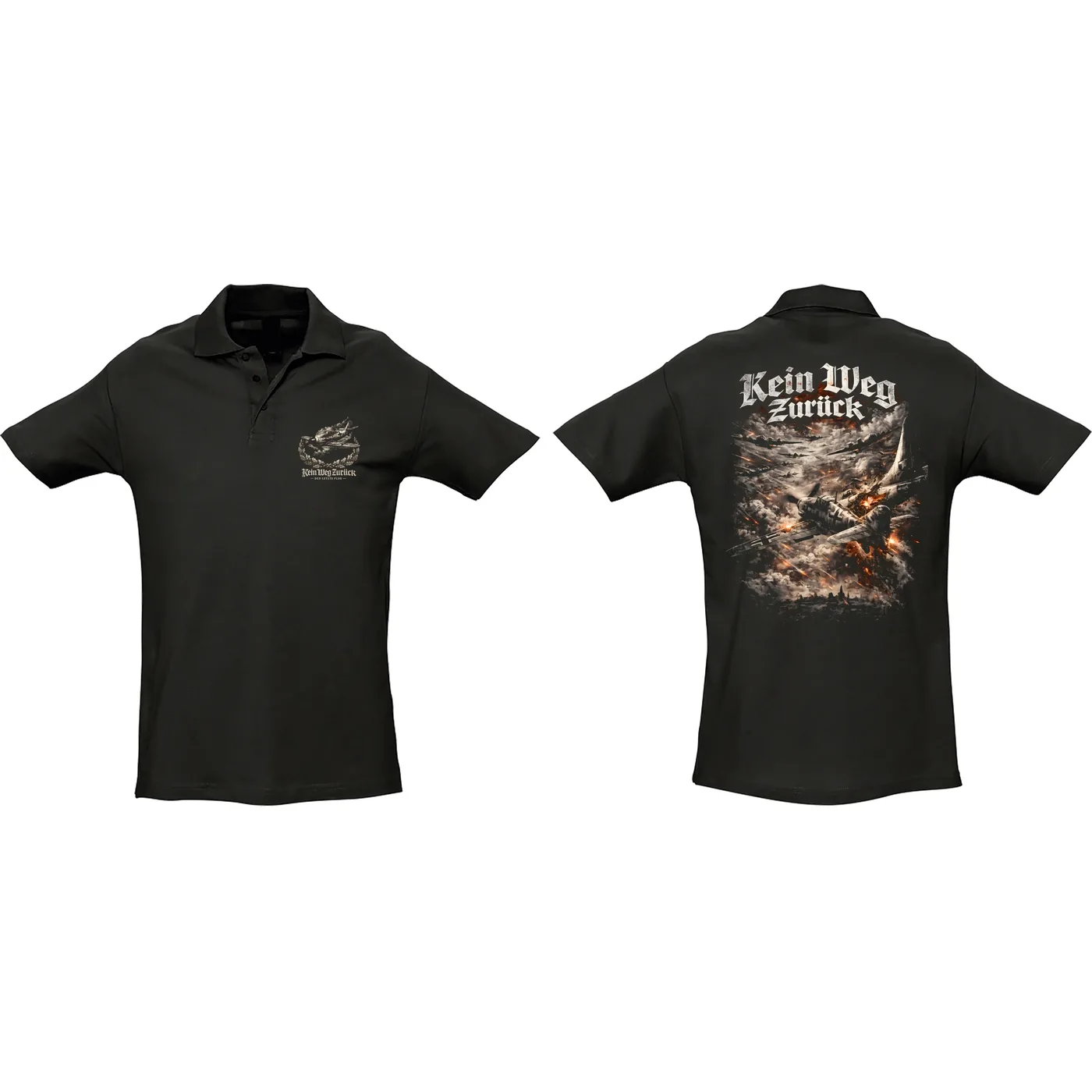 Herren Standard Poloshirt - Sonderkommando Elbe, Kein Weg zurück