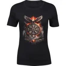 Damen Premium T-Shirt - Vegvisir mit Adler - gewählte Variante