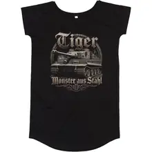 Damen T-Shirt Kleid - Tiger, Monster aus Stahl - gewählte Variante
