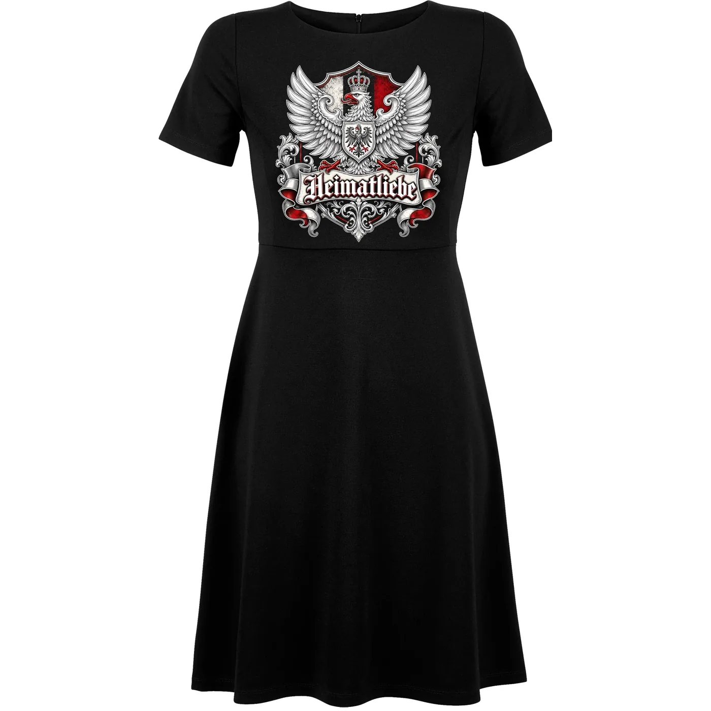 Damen kurzarm Kleid - Heimatliebe, Adler