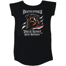 Damen T-Shirt Kleid - Deutschtreu, Treue kennt kein Wanken Rückseite