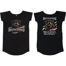 Damen T-Shirt Kleid - Deutschtreu, Treue kennt kein Wanken - gewählte Variante