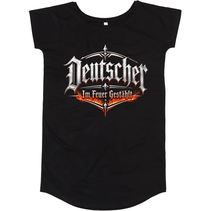 Damen T-Shirt Kleid - Deutscher, im Feuer gestählt