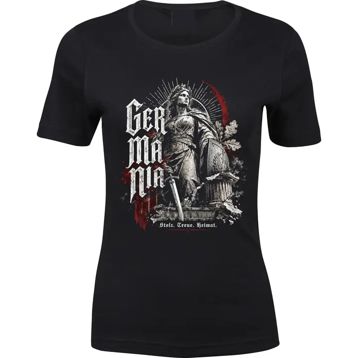 Damen Premium T-Shirt - Germania, Stolz Treue Heimat