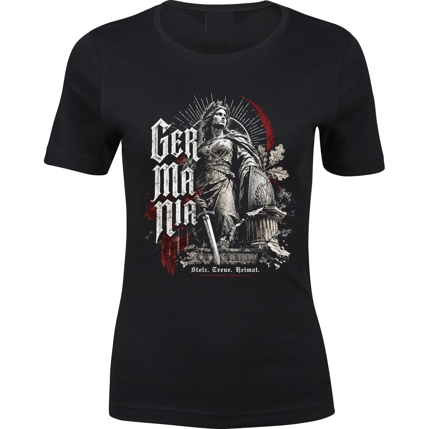 Damen Premium T-Shirt - Germania, Stolz Treue Heimat