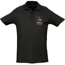 Herren Standard Poloshirt - Sparta, Bis zum Tod 3D Version Vorderseite