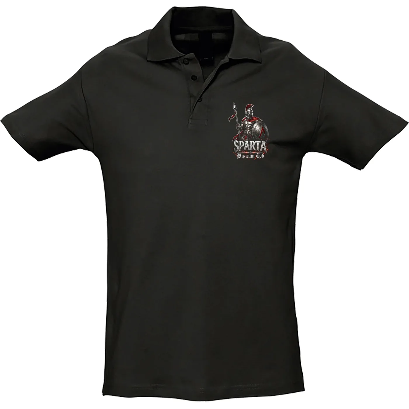 Herren Standard Poloshirt - Sparta, Bis zum Tod 3D Version