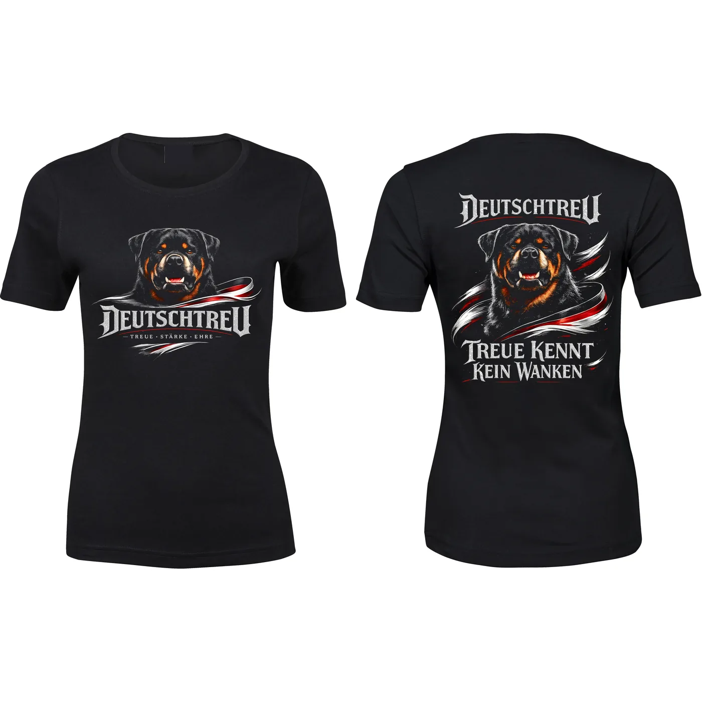 Damen Premium T-Shirt - Deutschtreu, Treue kennt kein Wanken