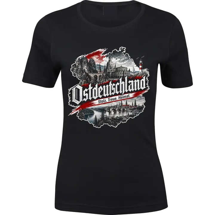 Damen Premium T-Shirt - Ostdeutschland, Heimat & Stolz