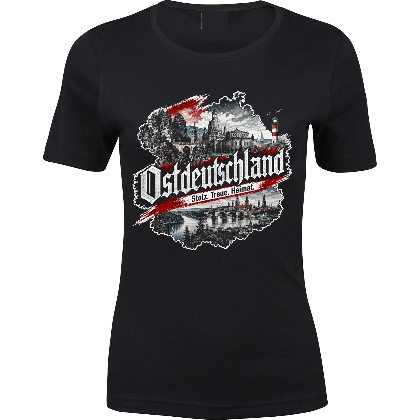 Damen Premium T-Shirt - Ostdeutschland, Heimat & Stolz