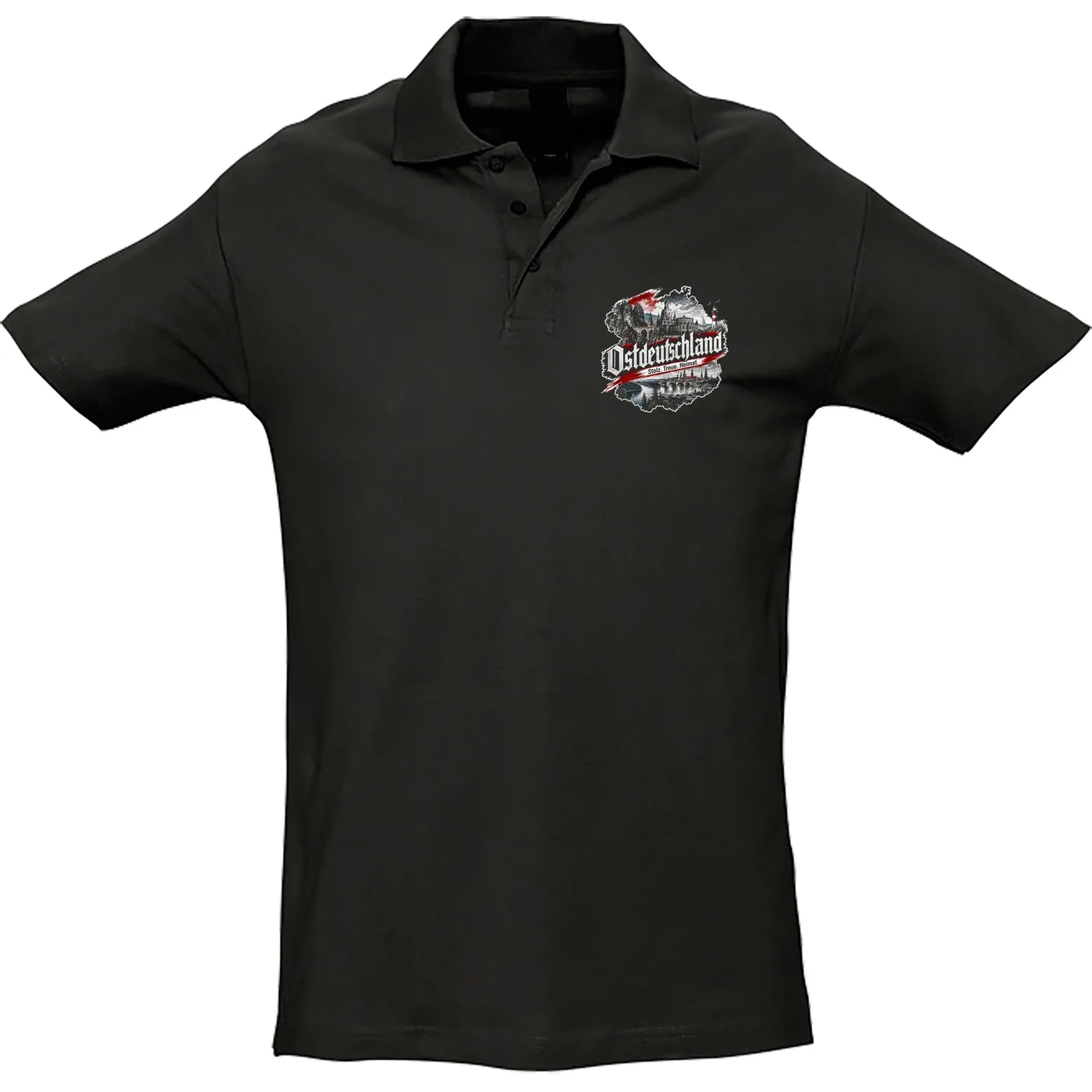 Herren Standard Poloshirt - Ostdeutschland, Heimat & Stolz