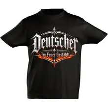Kinder T-Shirt - Deutscher, im Feuer gestählt Vorderseite