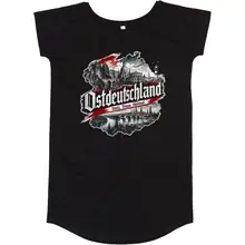 Damen T-Shirt Kleid - Ostdeutschland, Heimat & Stolz Vorderseite
