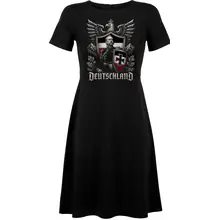 Damen kurzarm Kleid - Deutschland, Bismarck Vorderseite