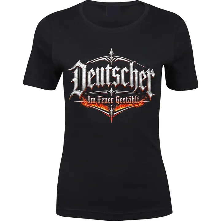 Damen Premium T-Shirt - Deutscher, im Feuer gestählt