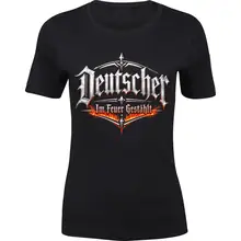 Damen Premium T-Shirt - Deutscher, im Feuer gestählt Vorderseite