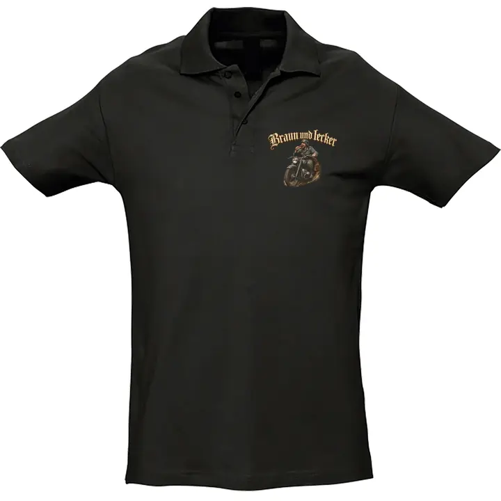 Herren Standard Poloshirt - Braun und Lecker, Soldat