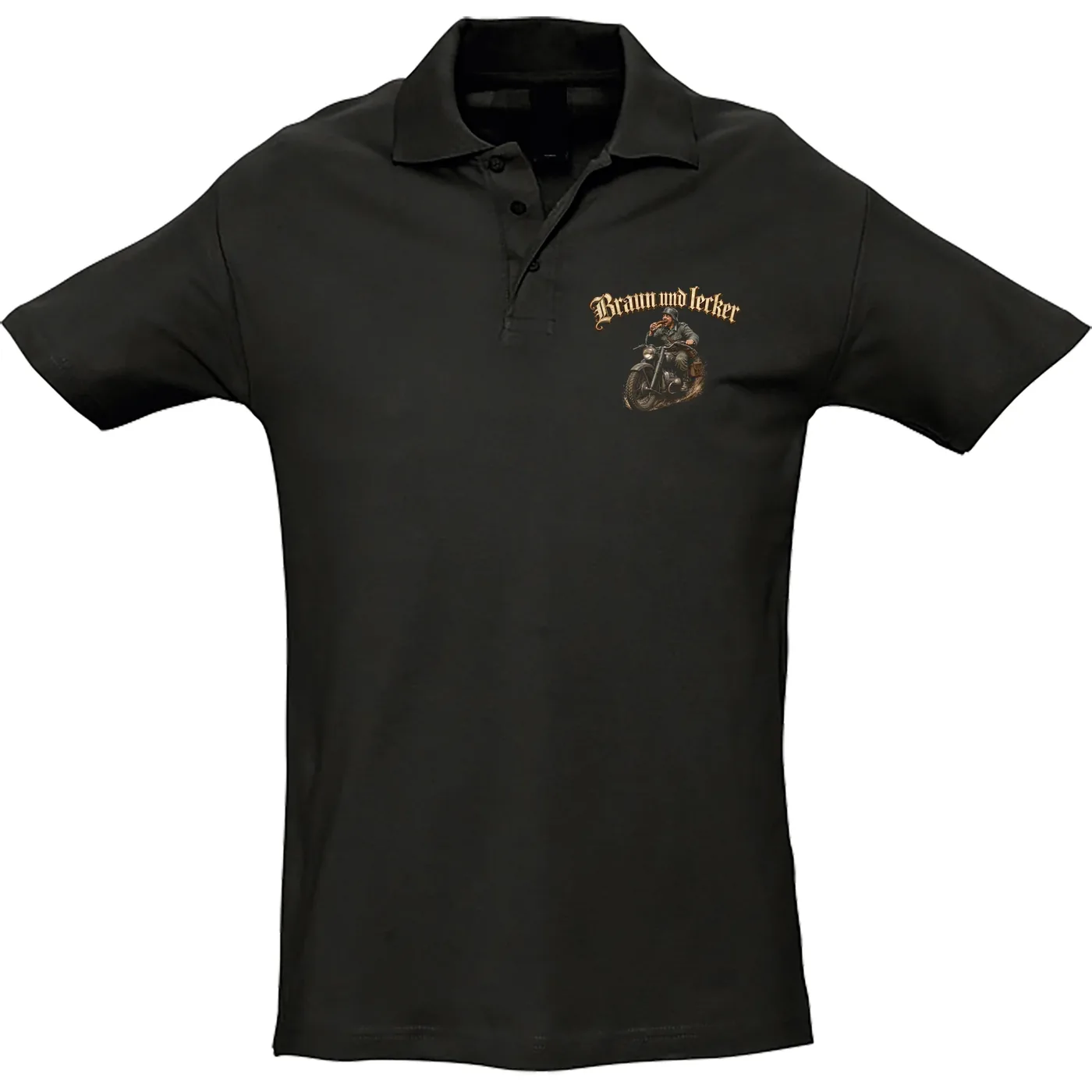 Herren Standard Poloshirt - Braun und Lecker, Soldat