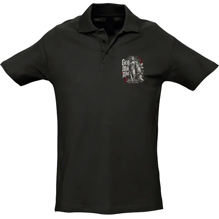 Herren Standard Poloshirt - Germania, Stolz Treue Heimat